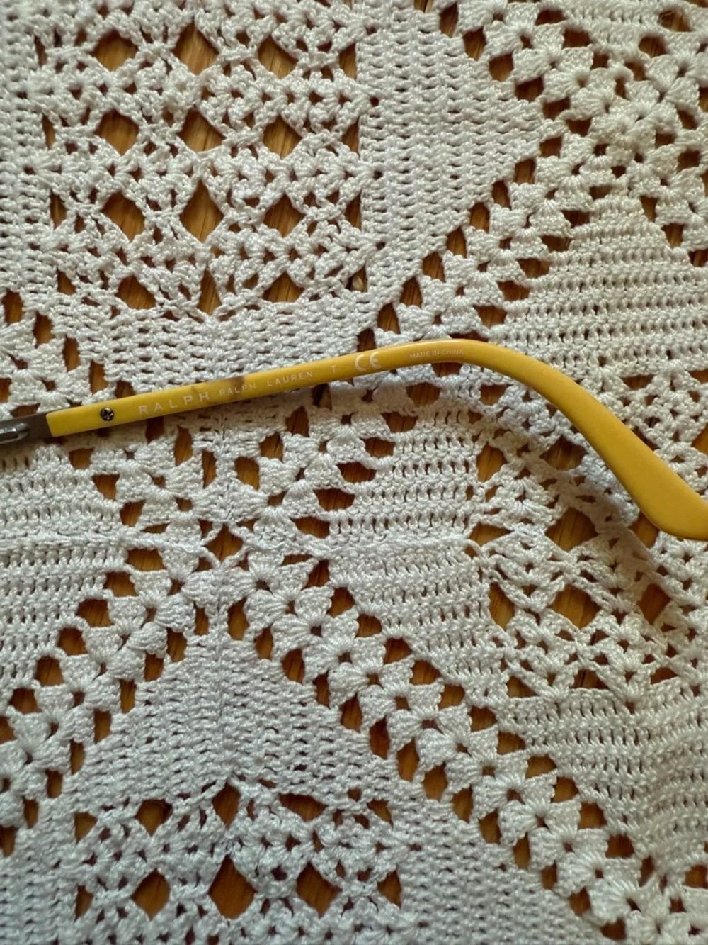 Ralph Lauren Brown Frame with Yellow Temples Women's Eyeglasses‎